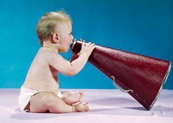 Baby saying "dada" aloud