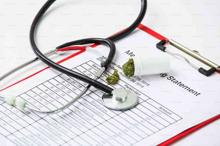 marijuana with stethoscope