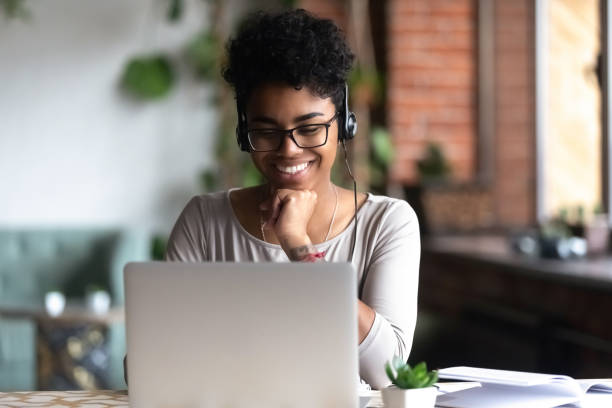 Productive woman smiling - mindsets of productive people