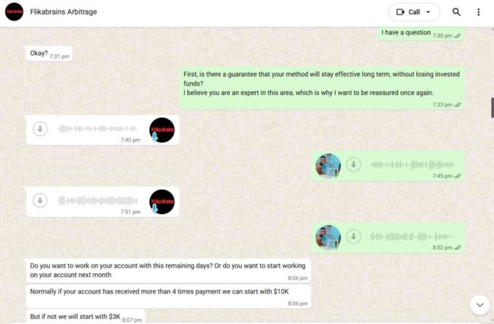 Chat with FLika Brains